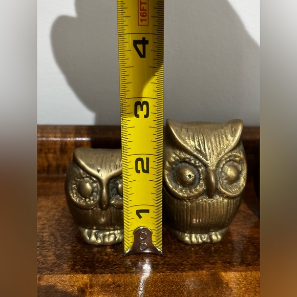 Set of 3 Brass Owls - Picture 8 of 12